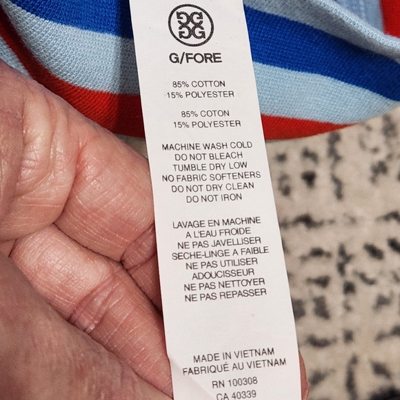 G/Fore Pray For Birdies Hoodie Sweatshirt Baja Womens Golf GFore Lt. Blue L - Picture 16 of 16